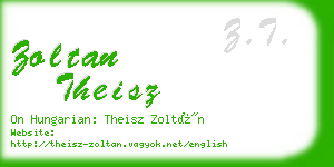 zoltan theisz business card